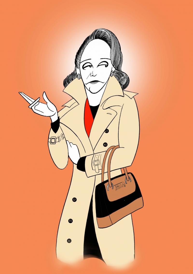 BWW Exclusive: Ken Fallin Draws the Stage - Linda Lavin in OUR MOTHER'S BRIEF AFFAIR Image