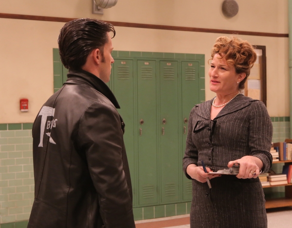 GREASE: LIVE: (L-R) Andrew Call and Ana Gasteyer rehearse for GREASE: LIVE airing LIV Photo