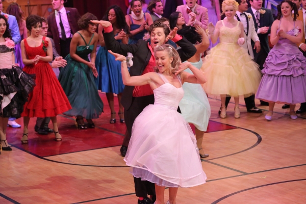 GREASE: LIVE: (L-R) Aaron Tveit and Julianne Hough rehearse for GREASE: LIVE airing L Photo