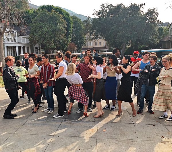 Photo Flash: They Go Together! Inside GREASE: LIVE Rehearsals with Aaron Tveit, Julianne Hough, Vanessa Hudgens, and More Image