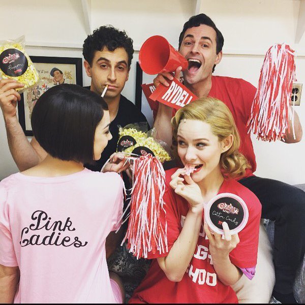 Photo Flash: Broadway Gets Ready for GREASE LIVE in Saturday Intermission Pics, 1/30 