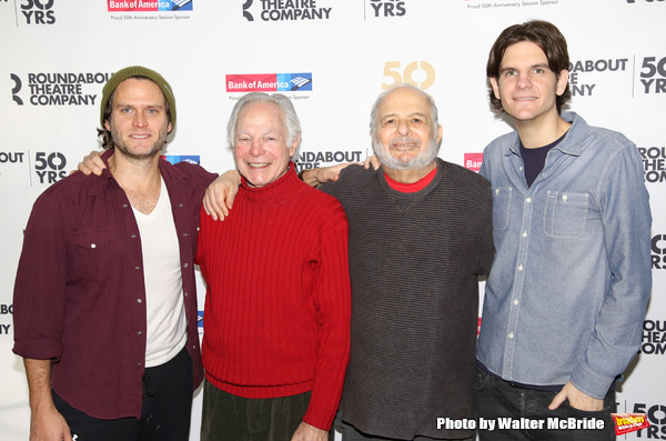 Steven Pasquale, Robert Waldman, Alfred Uhry and Alex Timbers  Photo