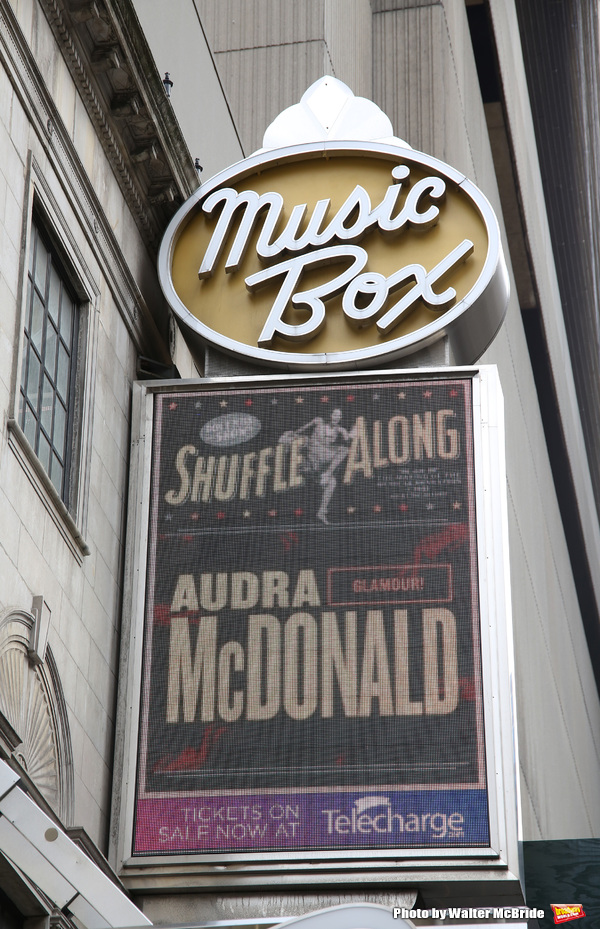 Theatre Marquee unveiling for the new Broadway musical 'Shuffle Along'  starring Audr Photo