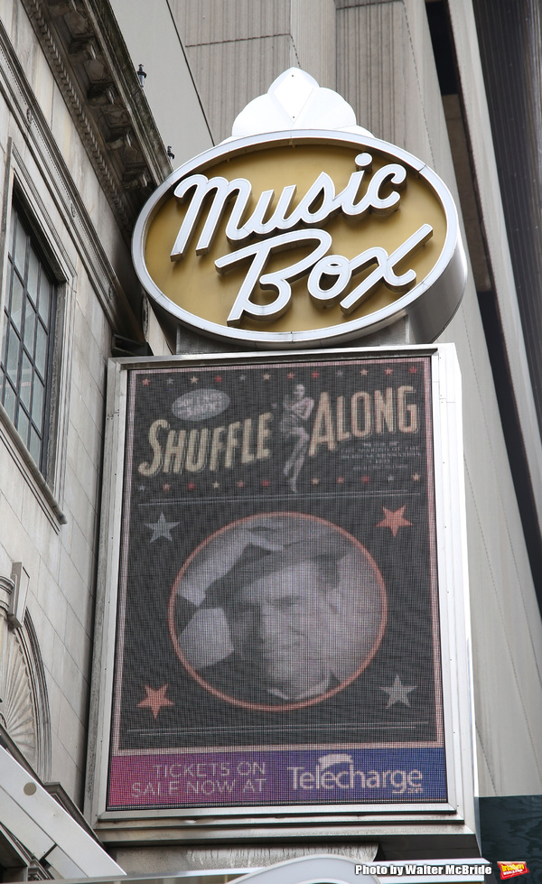 Theatre Marquee unveiling for the new Broadway musical 'Shuffle Along'  starring Audr Photo