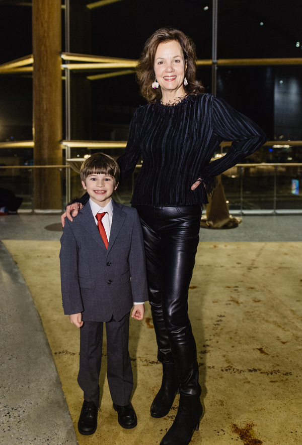 Cast members Tyler Smallwood (Young Ethan) and Margaret Colin (Hester Ferris) Photo