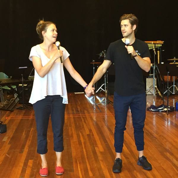 Photo Flash: Sutton Foster & Aaron Tveit Rehearse for DEFYING GRAVITY Down Under! Image