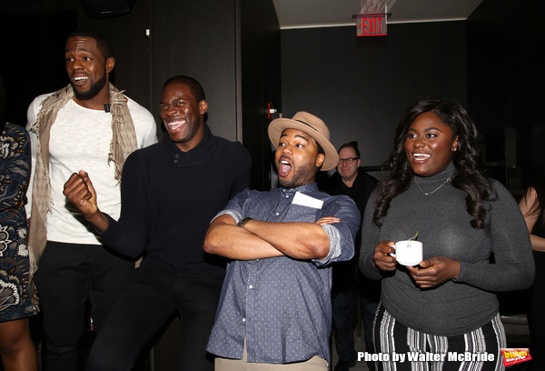 Kyle Scatliffe, Grasan Kingsberry and Danielle Brooks with cast  Photo