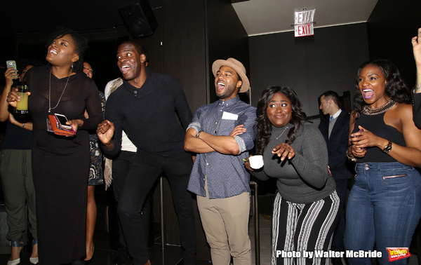 Kyle Scatliffe, Grasan Kingsberry and Danielle Brooks with cast  Photo