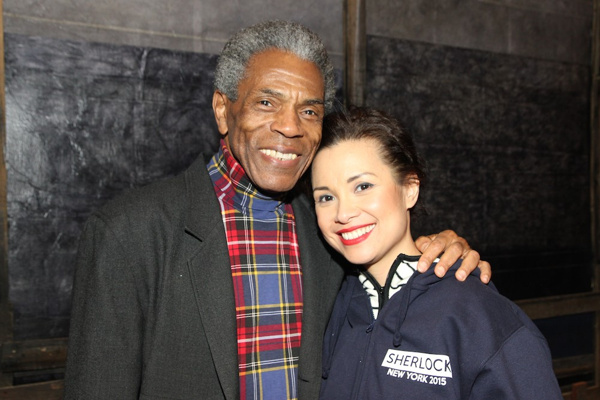 Photo Flash: Two-time Tony Nominee André De Shields Visits Broadway Cast of ALLEGIANCE Backstage Image
