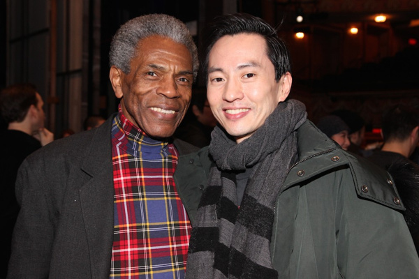 Photo Flash: Two-time Tony Nominee André De Shields Visits Broadway Cast of ALLEGIANCE Backstage Image