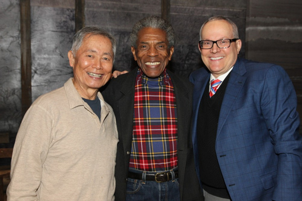 Photo Flash: Two-time Tony Nominee André De Shields Visits Broadway Cast of ALLEGIANCE Backstage Image