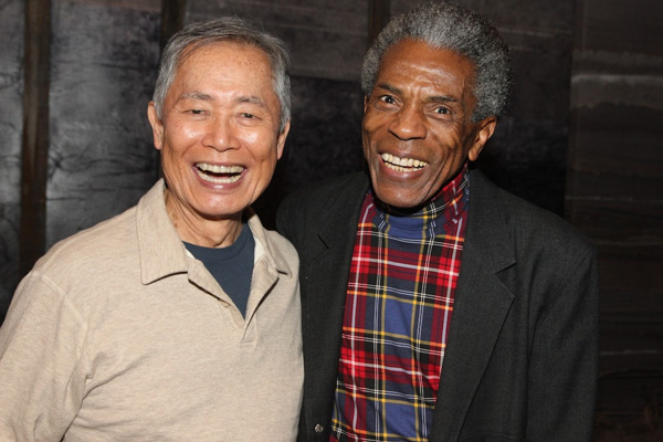 Photo Flash: Two-time Tony Nominee André De Shields Visits Broadway Cast of ALLEGIANCE Backstage Image