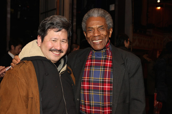Photo Flash: Two-time Tony Nominee André De Shields Visits Broadway Cast of ALLEGIANCE Backstage Image