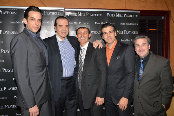 Nick Cordero, Chazz Palminteri, Ted Brunetti, Joey Sorge and Carlos Lopez Photo