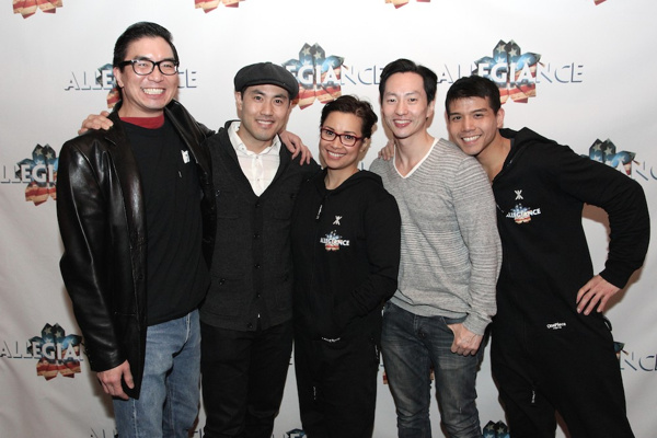 Greg Watanabe, Marcus Choi, Lea Salonga, Michael K. Lee and Telly Leung Photo