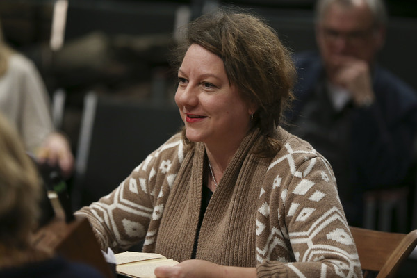 Photo Flash: In Rehearsal with the Cast of The Public's HUNGRY Image