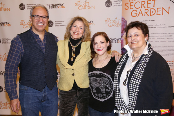 Michael Kosarin, Lucy Simon, Daisy Eagan and Barbara Rosenblat  Photo