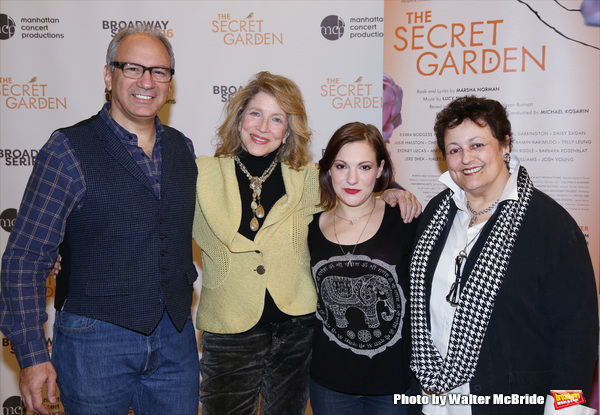 Michael Kosarin, Lucy Simon, Daisy Eagan and Barbara Rosenblat  Photo