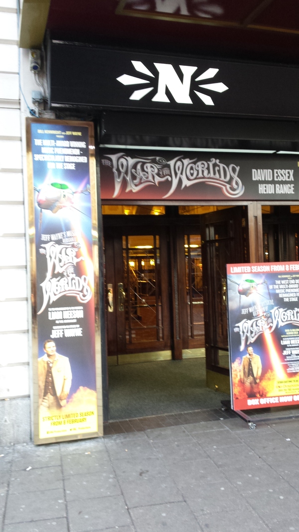 Photo Coverage: Marquee At The Dominion For THE WAR OF THE WORLDS Image