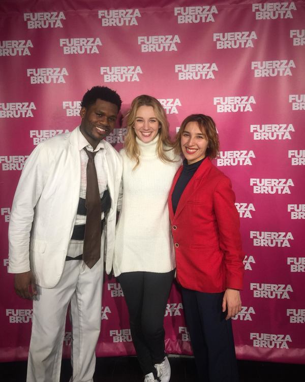 Photo Flash: JANE THE VIRGIN's Yael Grobglas Visits FUERZA BRUTA Image