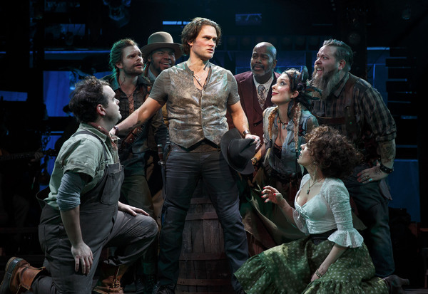 Steven Pasquale (Jamie Lockhart) and the company of THE ROBBER BRIDEGROOM Photo