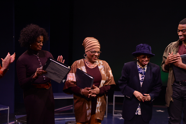 Marva Hicks, Tine Fabrique, Micki Grant (Composer) and Jelani Aladin Photo