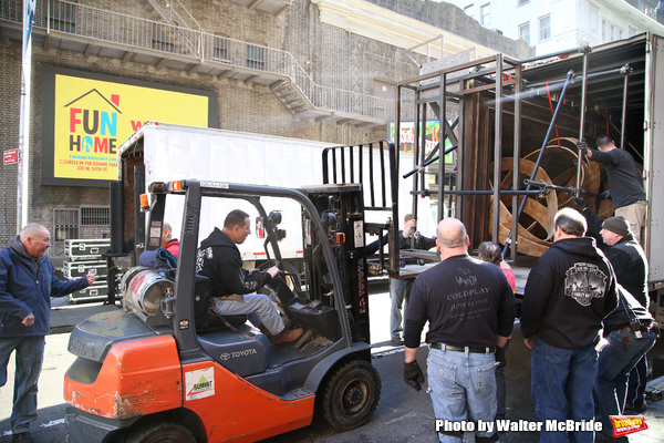 Photo Coverage: TUCK EVERLASTING Loads In at the Broadhurst Theatre!  Image