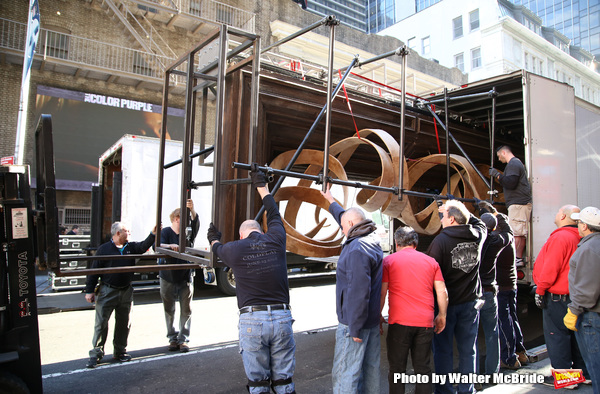 Photo Coverage: TUCK EVERLASTING Loads In at the Broadhurst Theatre!  Image