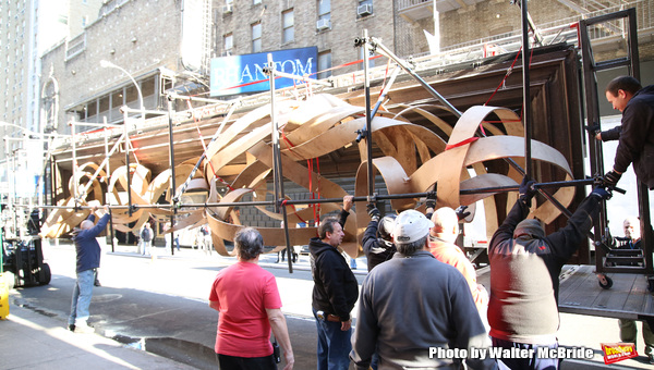 Photo Coverage: TUCK EVERLASTING Loads In at the Broadhurst Theatre!  Image