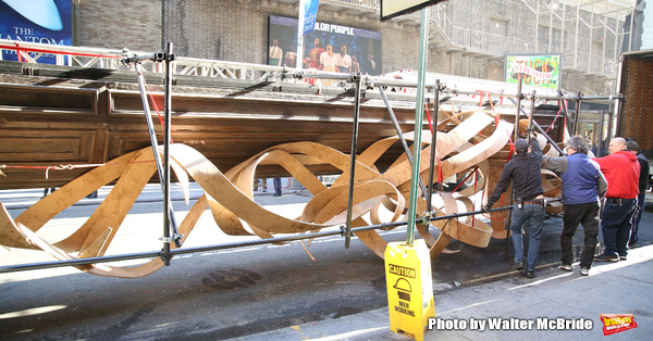Photo Coverage: TUCK EVERLASTING Loads In at the Broadhurst Theatre!  Image