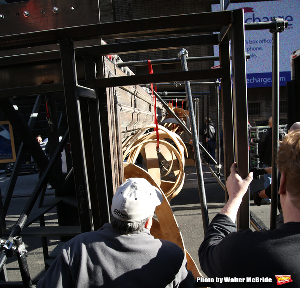 Photo Coverage: TUCK EVERLASTING Loads In at the Broadhurst Theatre!  Image