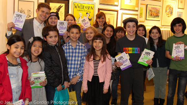 Andrew Keenan-Bolger, Kate Wetherhead and the kids of Broadway Photo