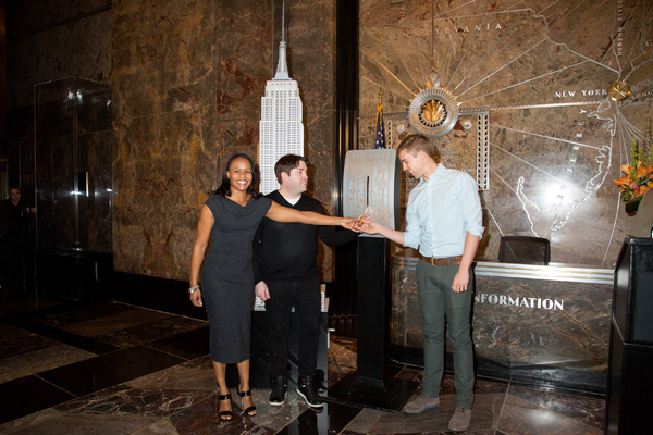 Photo Coverage: THE BOOK OF MORMON Cast Celebrates 5 Years on Broadway at the Empire State Building! Image