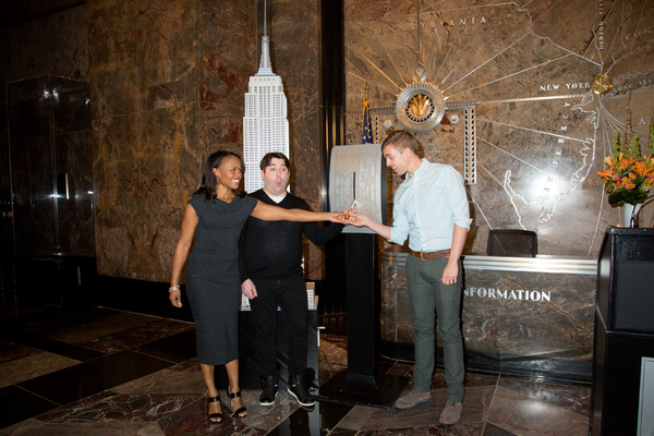 Photo Coverage: THE BOOK OF MORMON Cast Celebrates 5 Years on Broadway at the Empire State Building! Image
