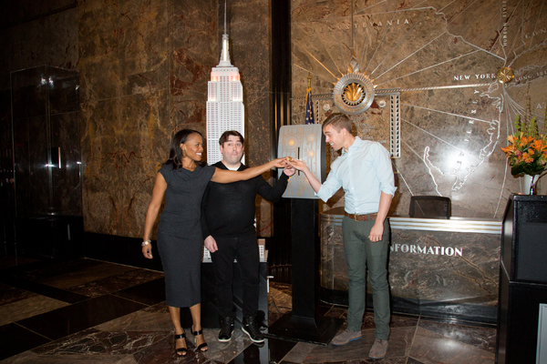 Photo Coverage: THE BOOK OF MORMON Cast Celebrates 5 Years on Broadway at the Empire State Building! Image