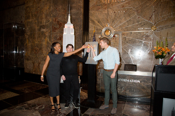 Photo Coverage: THE BOOK OF MORMON Cast Celebrates 5 Years on Broadway at the Empire State Building! Image