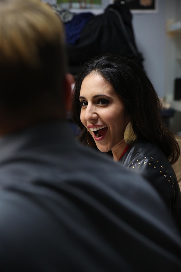 Gabrielle Ruiz gets fascinating insights from DeBlanks creator Billy Mitchell. Photo