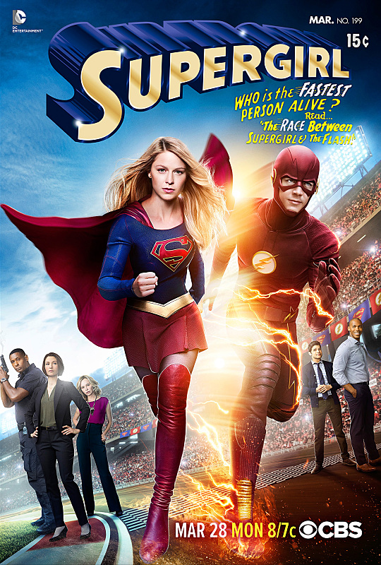 Photo: Poster Art for SUPERGIRL/THE FLASH Crossover Episode Airing 3/28 