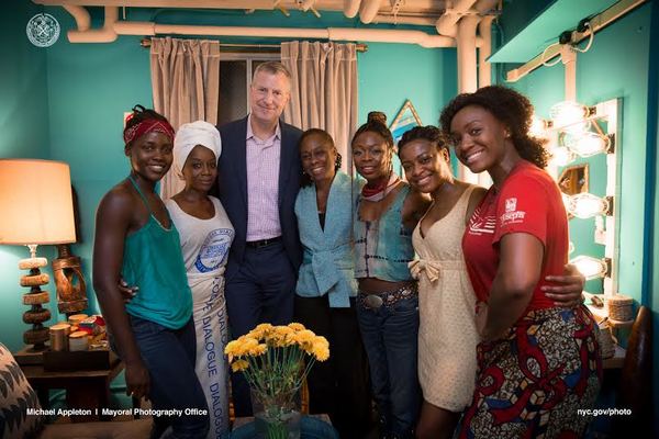 Photo Flash: Mayor Bill de Blasio and First Lady Chirlane McCray Visit ECLIPSED Image