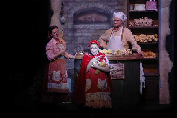Lee Gilliland, Gia Welch and Lynden Lewis play the Baker, Little Red Ridinghood, and  Photo