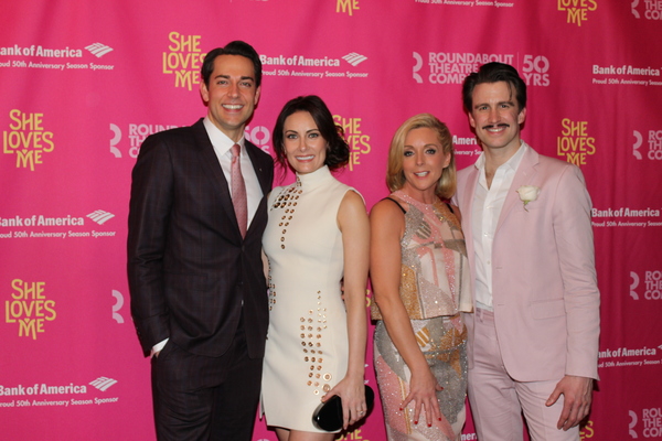 Zachary Levi, Laura Benanti, Jane Krakowski and Gavin Creel Photo