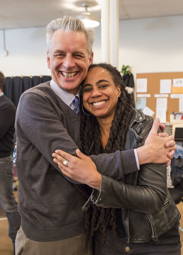 CTG Artistic Director Michael Ritchie and playwright Suzan-Lori Parks Photo