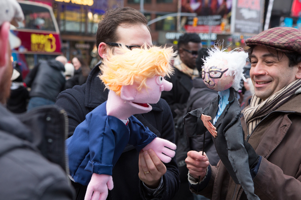 Photo Flash: AVENUE Q Celebrates World Puppetry Day in Times Square Image