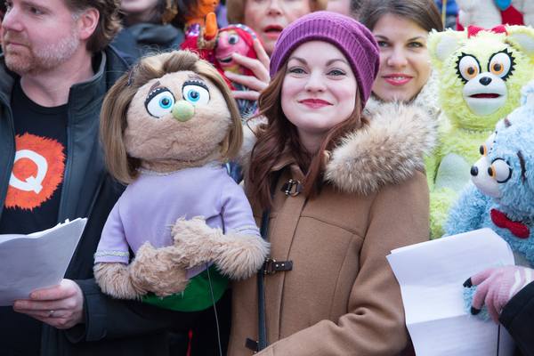 Photo Flash: AVENUE Q Celebrates World Puppetry Day in Times Square Image
