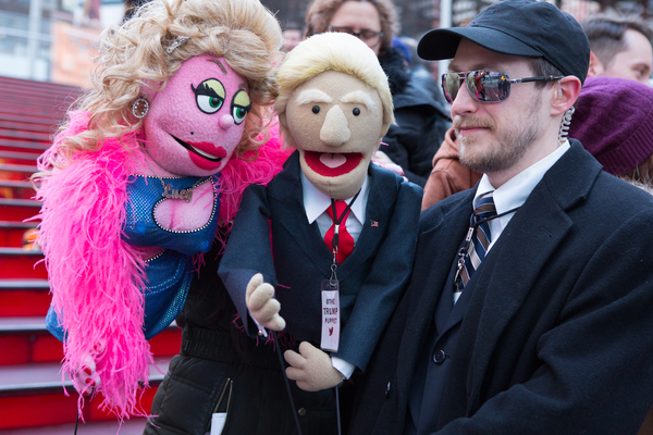 Photo Flash: AVENUE Q Celebrates World Puppetry Day in Times Square Image