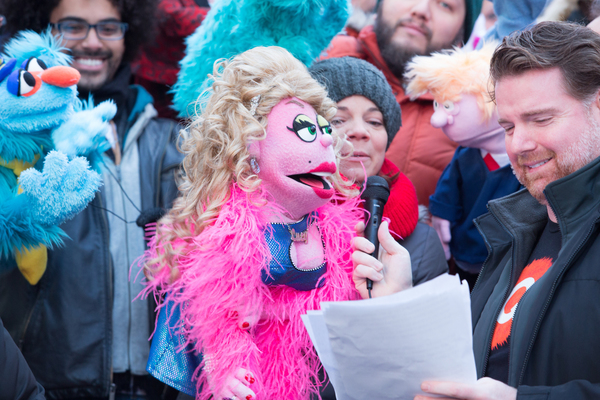 Photo Flash: AVENUE Q Celebrates World Puppetry Day in Times Square Image