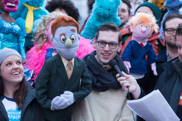 Photo Flash: AVENUE Q Celebrates World Puppetry Day in Times Square Image