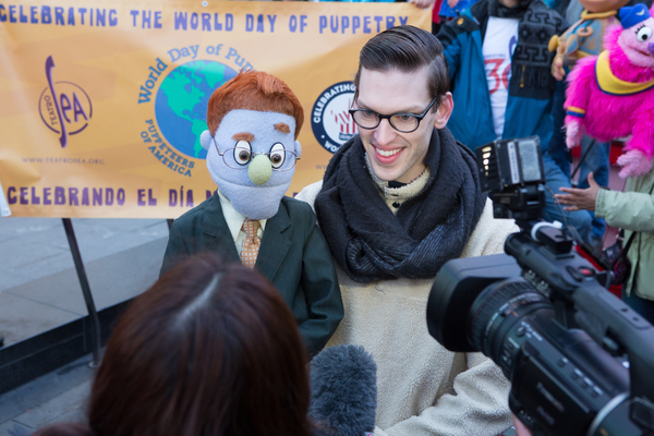 Photo Flash: AVENUE Q Celebrates World Puppetry Day in Times Square Image