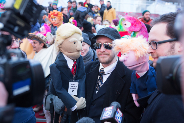 Photo Flash: AVENUE Q Celebrates World Puppetry Day in Times Square Image