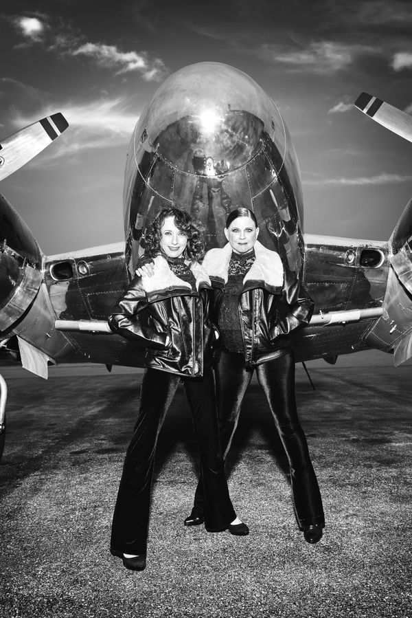 Tony Award winners Bebe Neuwirth (original Velma Kelly) and Ann Reinking (original Ro Photo